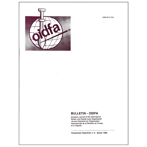 Bulletin-OIDFA SH - Klöppelwerkstatt, ist die vierteljährlich erscheinende Zeitschrift der Organisation. Die Artikel spiegeln die internationale Ausrichtung der OIDFA sowohl hinsichtlich der Autoren als auch der Themen wider, Spitze, Nadelspitze, Klöppeln Heft 2-1986