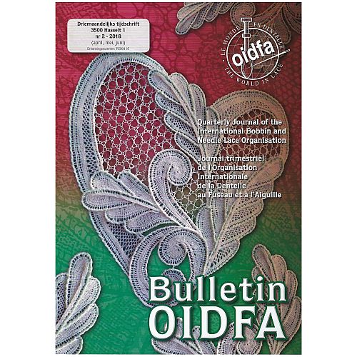 Bulletin-OIDFA SH - Klöppelwerkstatt, ist die vierteljährlich erscheinende Zeitschrift der Organisation. Die Artikel spiegeln die internationale Ausrichtung der OIDFA sowohl hinsichtlich der Autoren als auch der Themen wider, Spitze, Nadelspitze, Klöppeln Heft 2-2018
