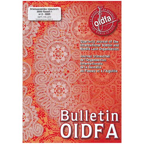 Bulletin-OIDFA SH - Klöppelwerkstatt, ist die vierteljährlich erscheinende Zeitschrift der Organisation. Die Artikel spiegeln die internationale Ausrichtung der OIDFA sowohl hinsichtlich der Autoren als auch der Themen wider, Spitze, Nadelspitze, Klöppeln Heft 2/2025