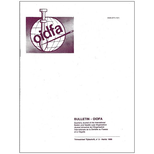 Bulletin-OIDFA SH - Klöppelwerkstatt, ist die vierteljährlich erscheinende Zeitschrift der Organisation. Die Artikel spiegeln die internationale Ausrichtung der OIDFA sowohl hinsichtlich der Autoren als auch der Themen wider, Spitze, Nadelspitze, Klöppeln Heft 3-1986