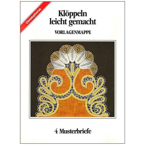 Klöppeln leicht gemacht SH ~ Vorlagenmappe - Klöppelwerkstatt, Vorlagenmappe von Sigid Daum, 4 Klöppelbriefe, Herz, Schleife, Schmetterling, ovales Deckchen, klöppeln