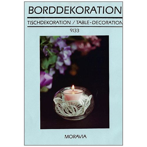 Tischdekoration 9133 SH ~ Jana Novak - Klöppelwerkstatt, 1 Bogen mit Klöppelbrief für ein Kerzenglas, klöppeln, Moravia