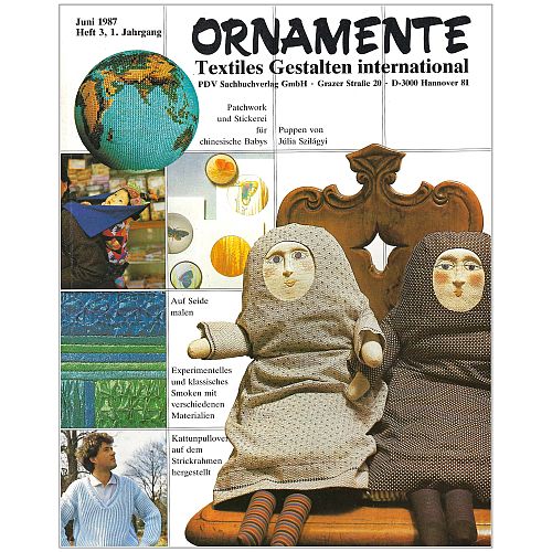 Ornamente SH ~ Textiles Gestalten international - Klöppelwerkstatt, Inhalt: Termine, Shibori, Smokearbeit, Rumänische Bluse, Auf einen Streifen smoken