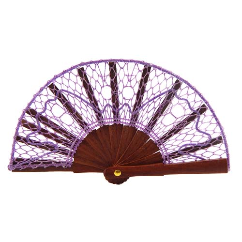 Puppenfächer Lugo & Brief Torchonfächer 321 - Klöppelwerkstatt, Breite der Spitze: 4,1 cm, Set=Fächergestell und Klöppelbrief, klöppeln, Knipling, Lace, Dentelle, Merletto, Pitsia, Kraj, Spitze, Kant