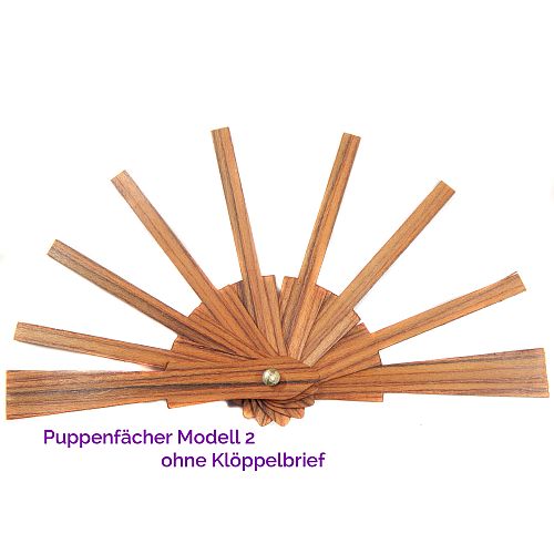 Puppenfächergestell Modell 2 - Klöppelwerkstatt, Das Gestell wurde in Spanien hergestellt. Holzart Birne, Abanico, klöppeln, Knipling, Lace, Dentelle, Merletto, Pitsia, Kraj, Spitze, Kant